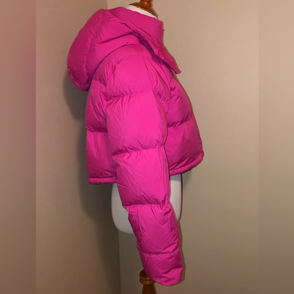 Lululemon NWT Sonic Pink,Wunder Puff Super Cropped Down Jacket,Size-10 - Picture 10 of 16